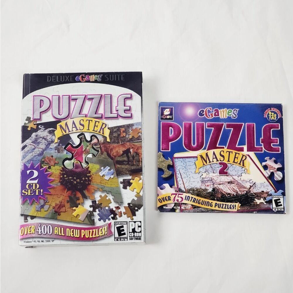 Puzzle Master 1 & 2 Egames CD-ROM GAME